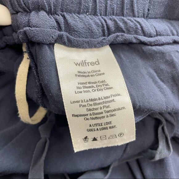 Aritzia Wilfred Blue Marais Drapey Pant Sz XS - Picture 8 of 13